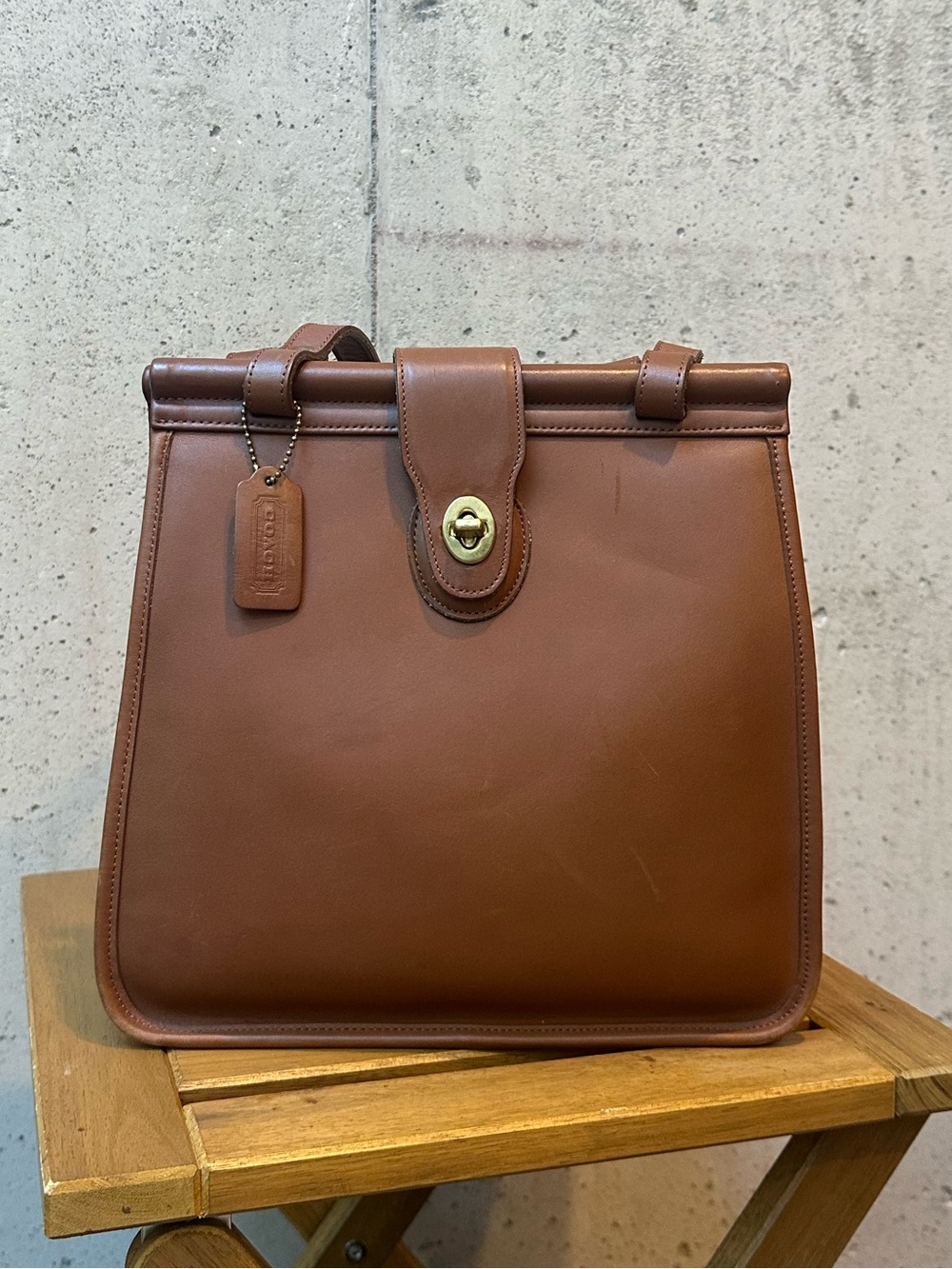 Vintage Coach Weston Shopper Tote in British Tan